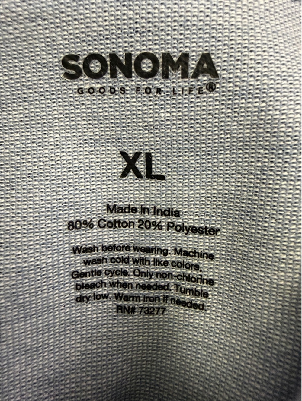 Sonoma Gray Short Sleeve Button Front Shirt Size XL - Picture 2 of 2
